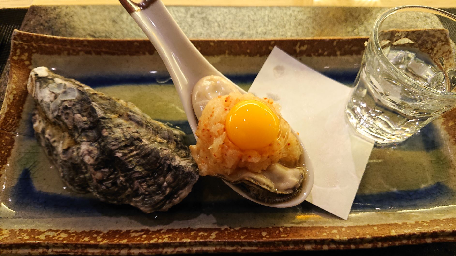 芦屋のレストラン（牡蠣１スプーン料理）