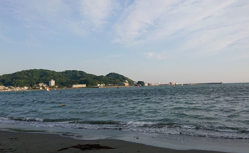 逗子海岸　西浜から葉山望む / Hayama from Zushi Beach (2020 June 16th)