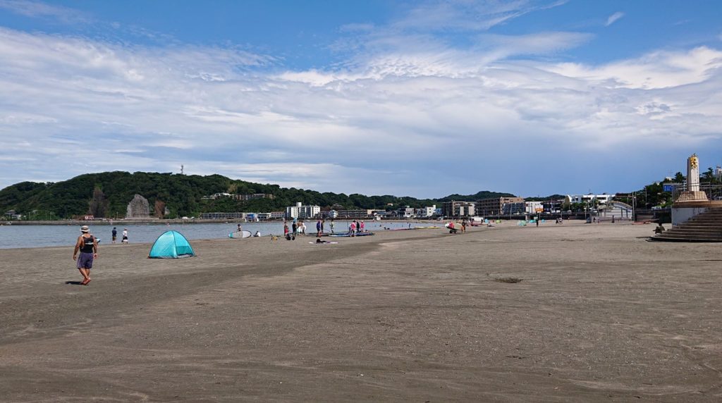 逗子海岸　東浜　朝10時前 / Zushi Beach (2020 July 26th)