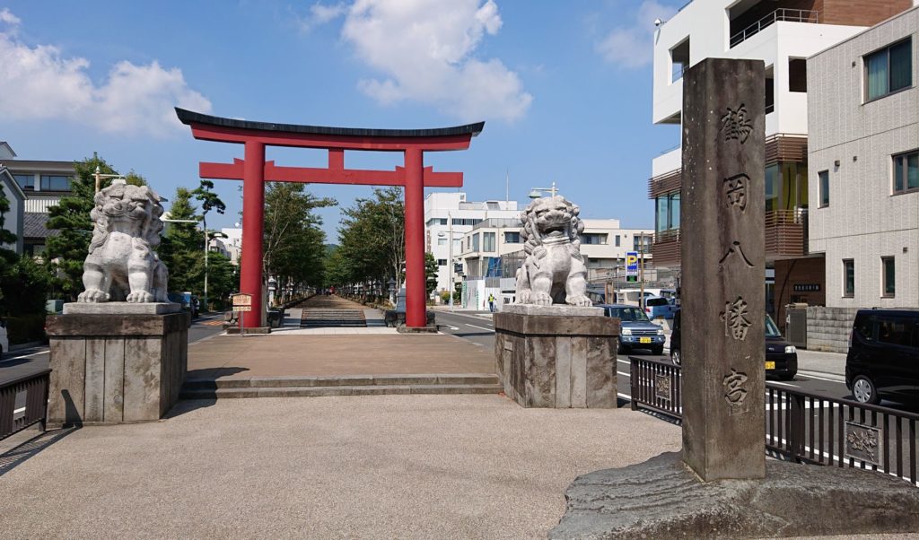 段葛（表参道）二の鳥居 / 2nd Gate, Torii to enter Approach to Tsurugaoka Hachimangu Shrine
