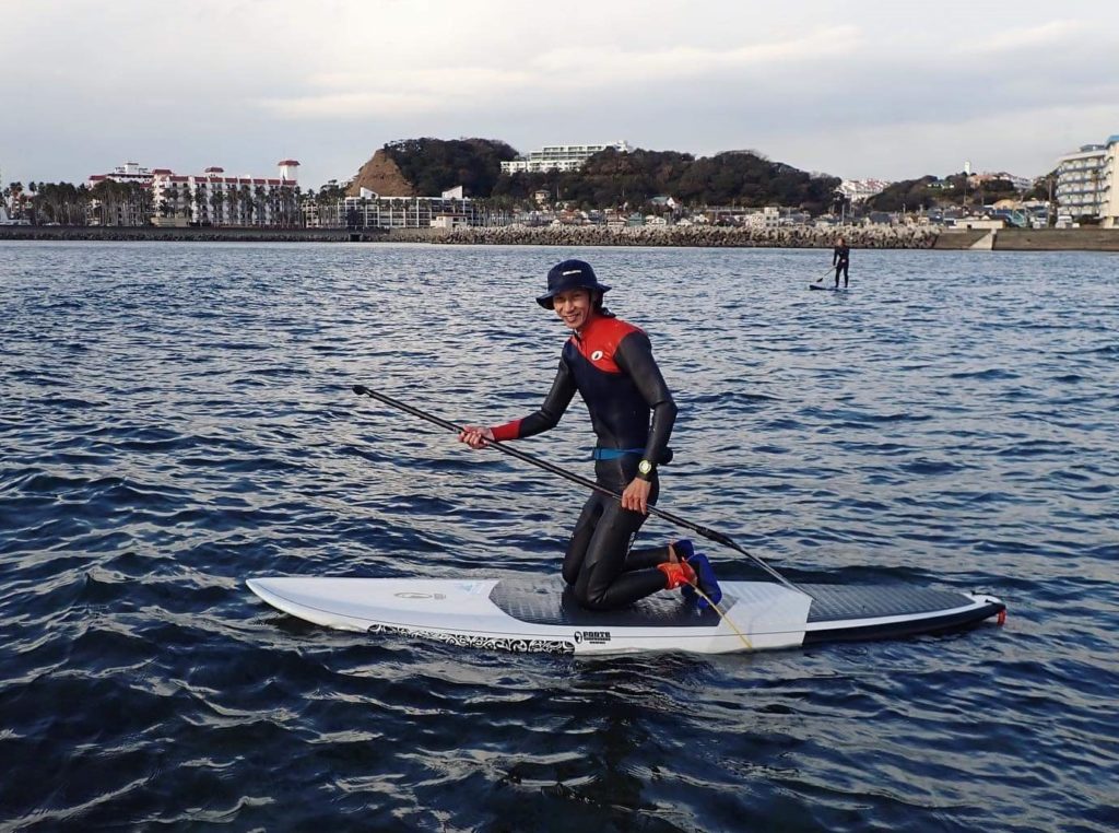 SUP　休憩中 / rest on the SUP board (2020 Dec 19th)
