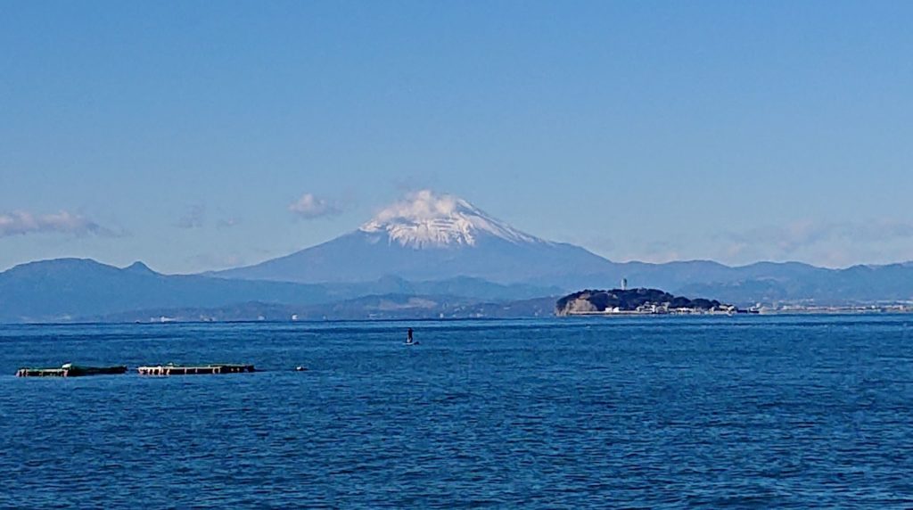 葉山マリーナ傍からの富士山 / Enoshima and  Mt.Fuji from Hayama Marina（2020, Dec 31st）