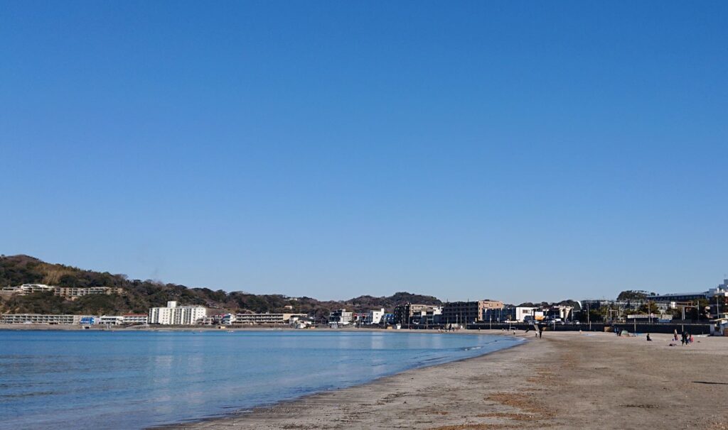 逗子海岸/  Zushi Beach (2022 Feb 26th)