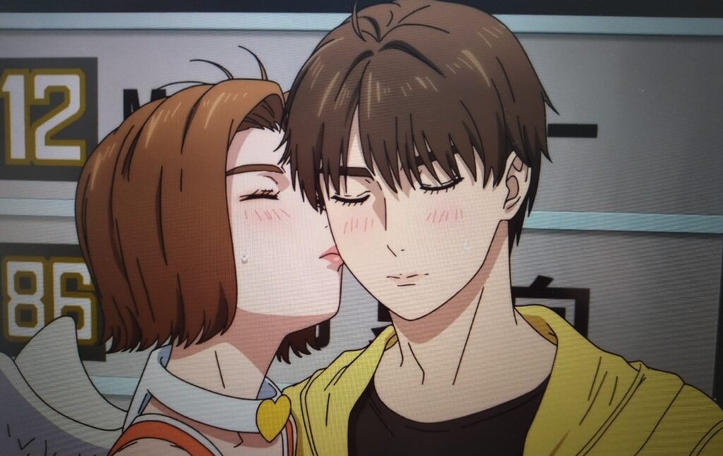 第三戦の表彰式で恋はMFGエンジェルと打ち明ける