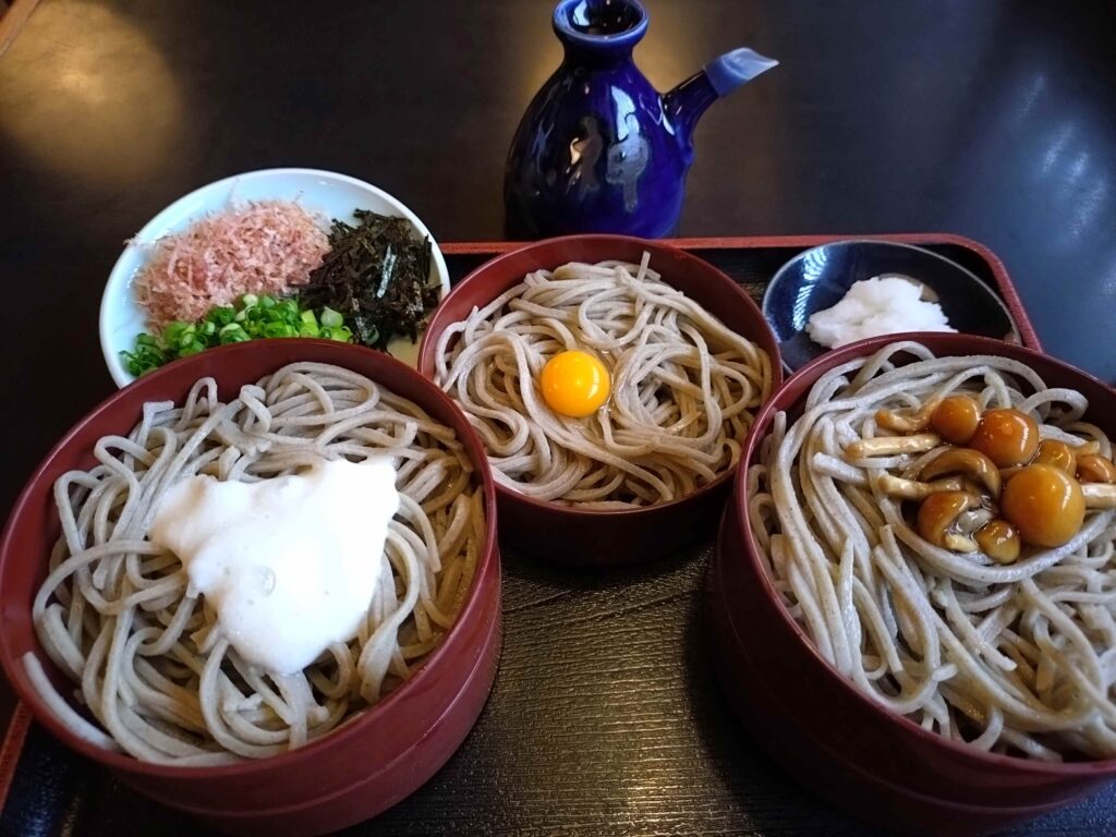 三彩割子@神代蕎麦in 松江/Samsai-Soba@Kamiyo soba in Matsue(2026 June 20)